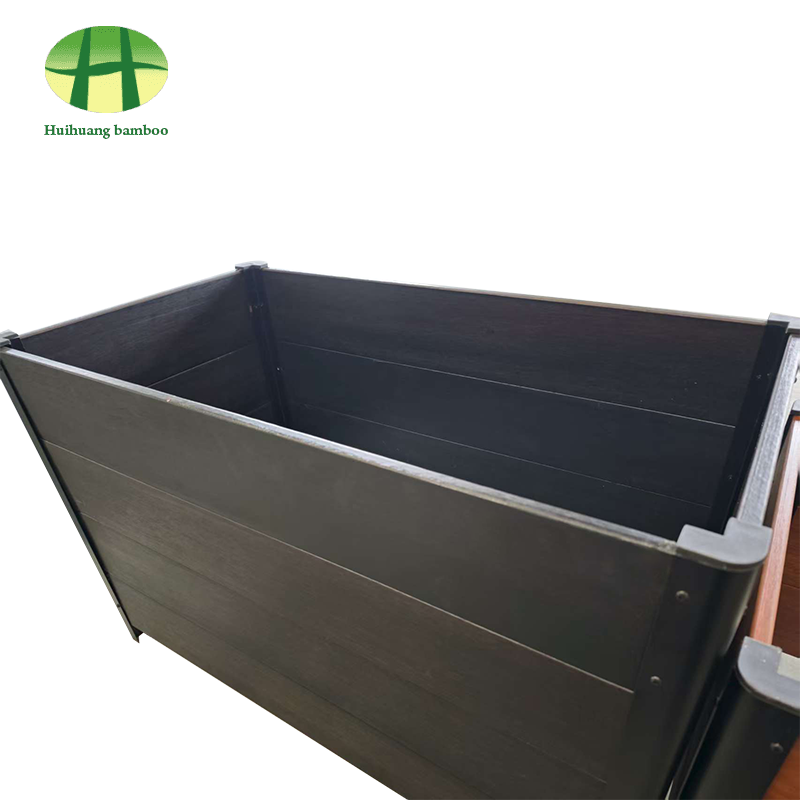 Açık hava koşullarına dayanıklı bambu ekici kompozit ahşap ekici kutusu